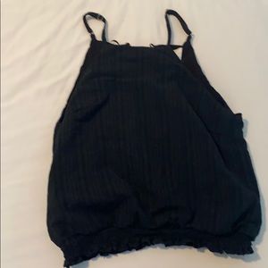 Black halter top